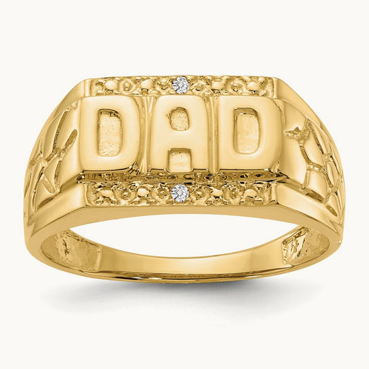 AA Diamond men's ring, 14K