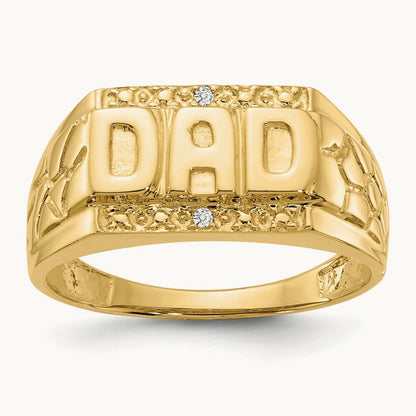 AA Diamond men's ring, 14K