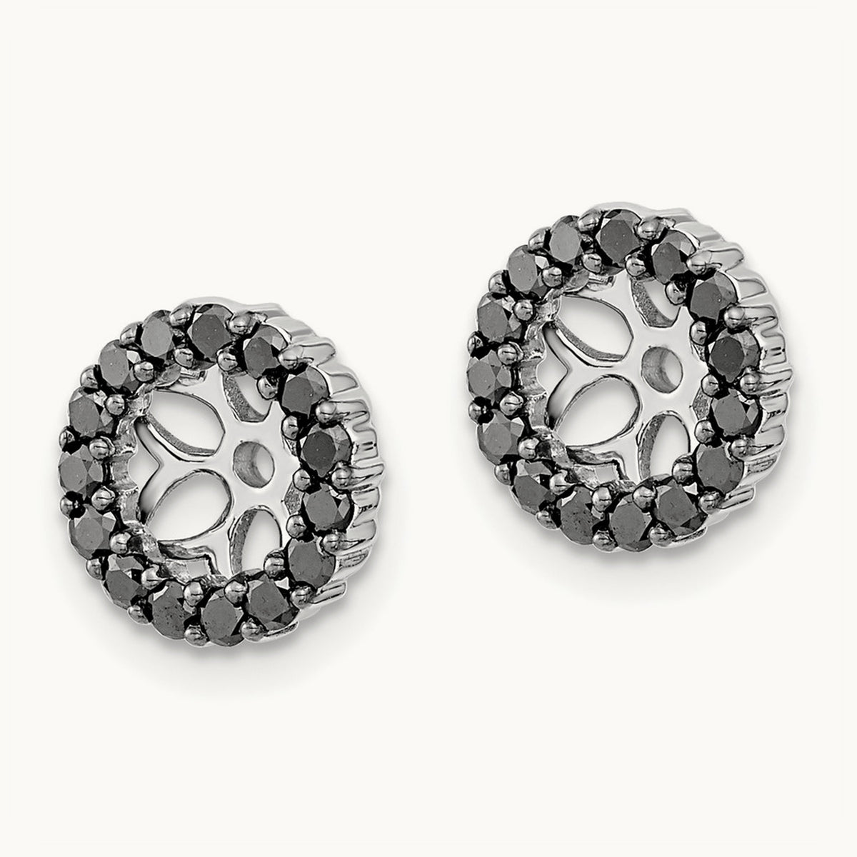Black Diamond Earring Jackets — 10mm
