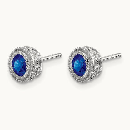 Sapphire and Diamond Earrings — photo set