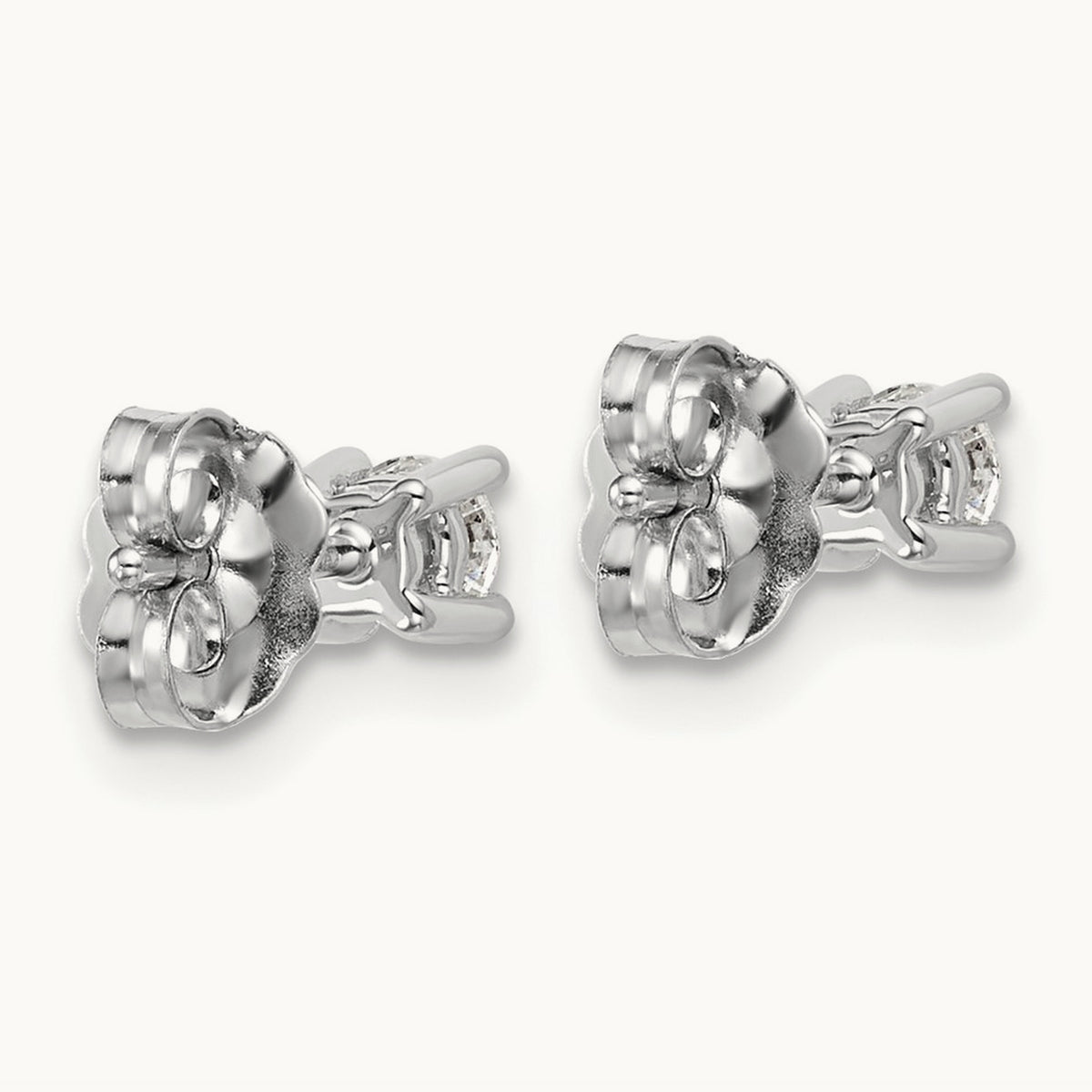 Round Heavyweight Stud Earrings, 0.10-7.00 ct tw Lab-Grown Diamond — 1/3 ct, Platinum