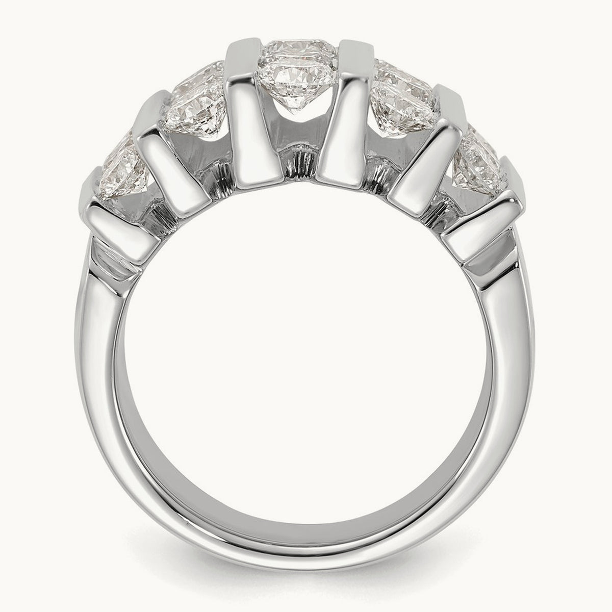 Fashion Band, 1.00-3.00 ct tw Lab-Grown Diamond — 3 ct, 14K White Gold