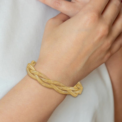Stretch Bangle Bracelet — 14K Yellow Gold