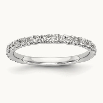 Diamond Wedding Band, 14K White Gold