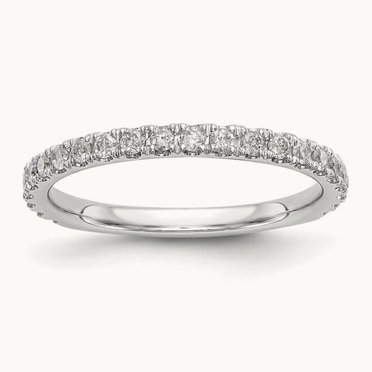 Diamond Wedding Band, 14K White Gold