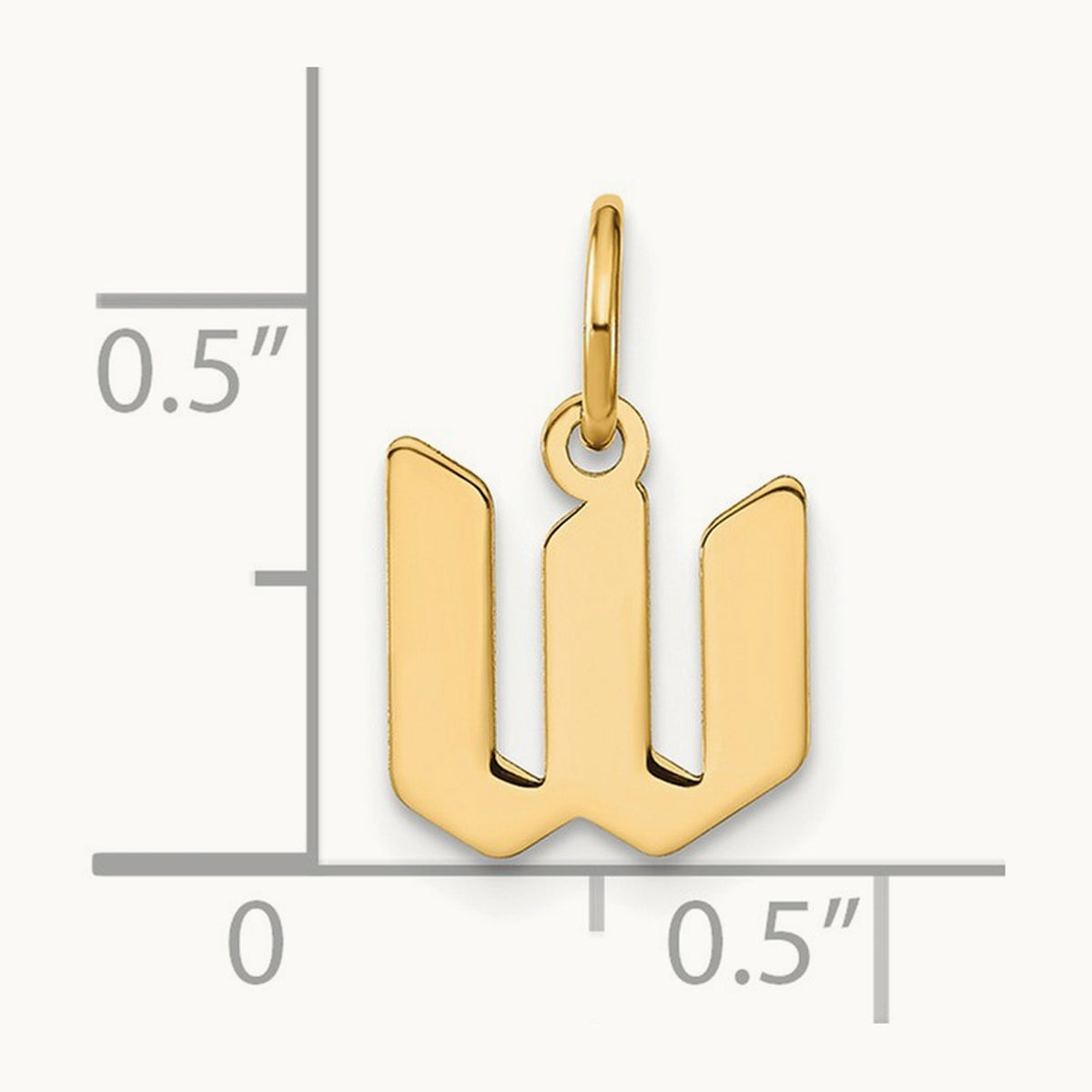 Lowercase Initial Pendant — W