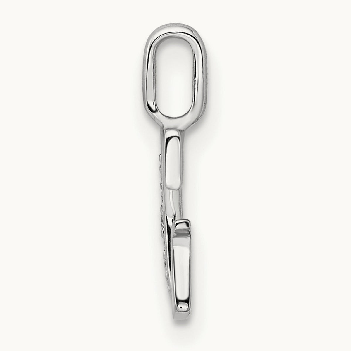 Diamond Letter G Initial Pendant, 14K White Gold