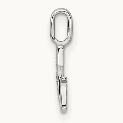 Diamond Letter G Initial Pendant, 14K White Gold