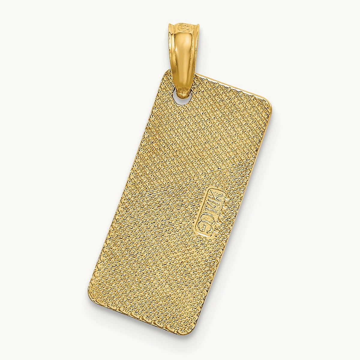 Textured Small FLORIDA SANIBEL License Plate, 14K