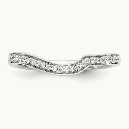 Diamond Wedding Band, 14K White Gold