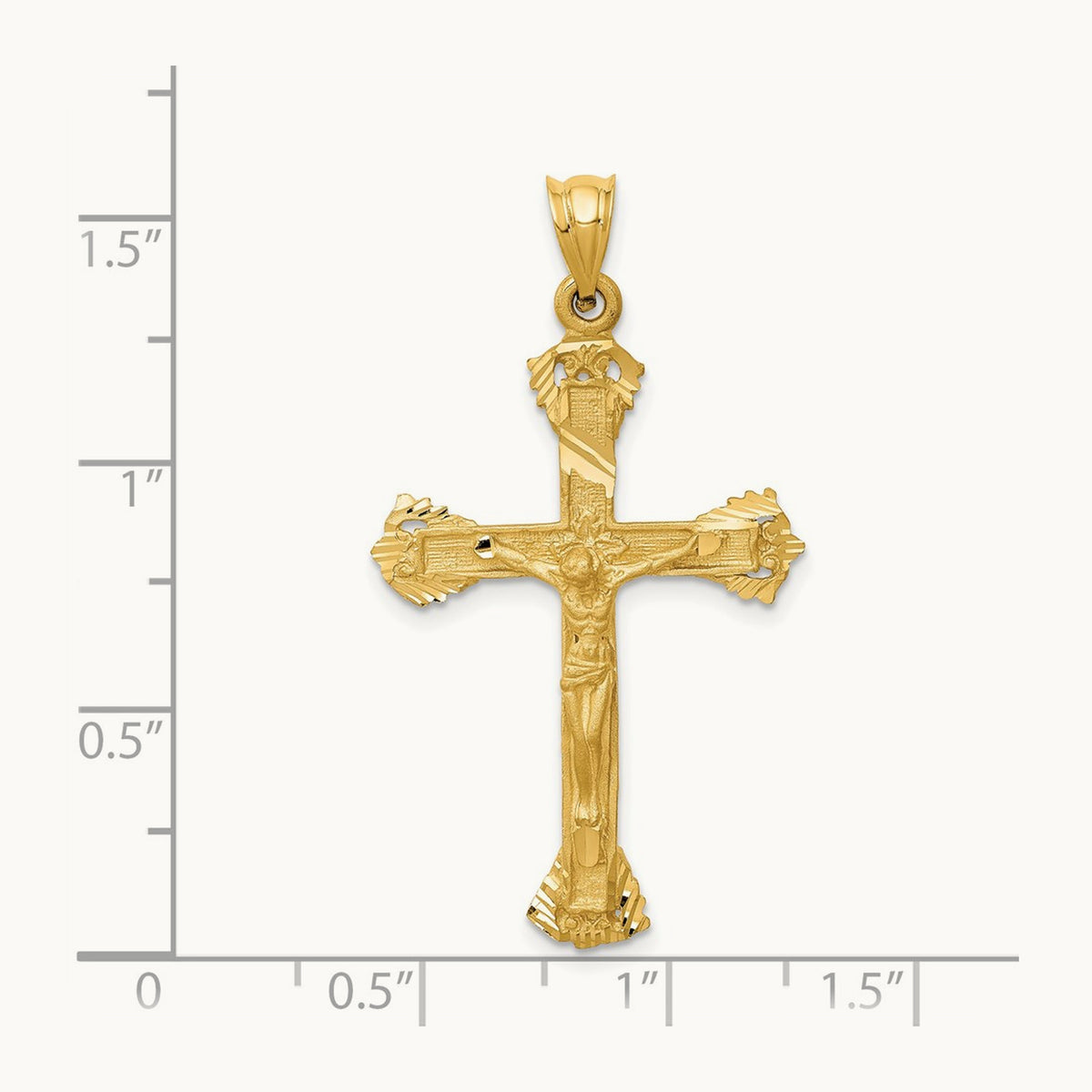 Crucifix Charm, 14K