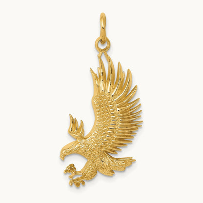 Bald Eagle Charm, 14K