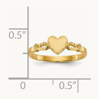 Children's Heart Ring, 14K
