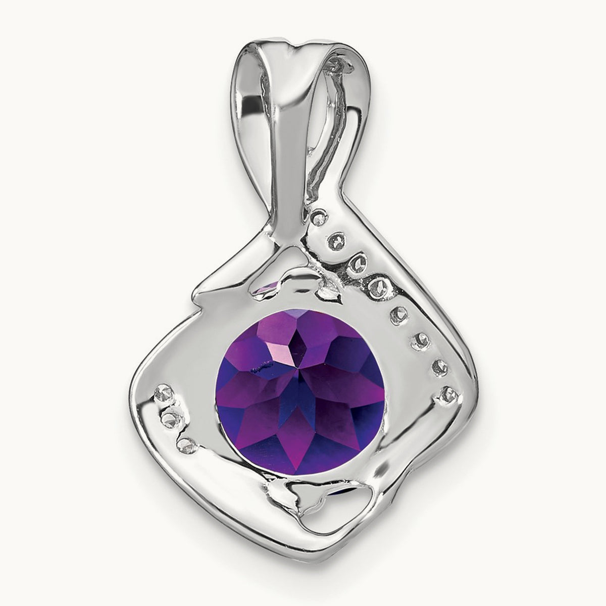 Amethyst and Diamond Pendant — photo set