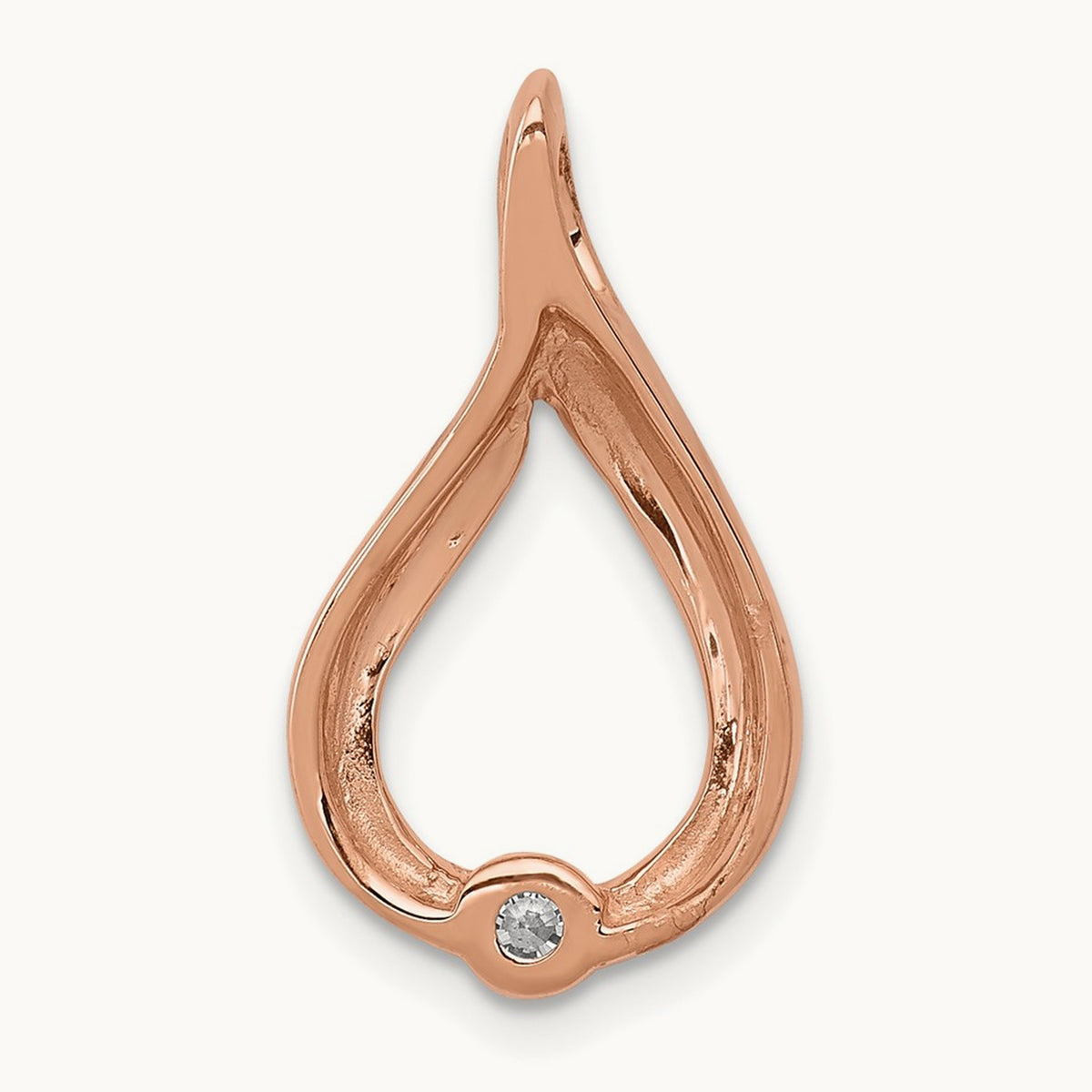 1/10ct. Diamond Teardrop Chain Slide — photo set
