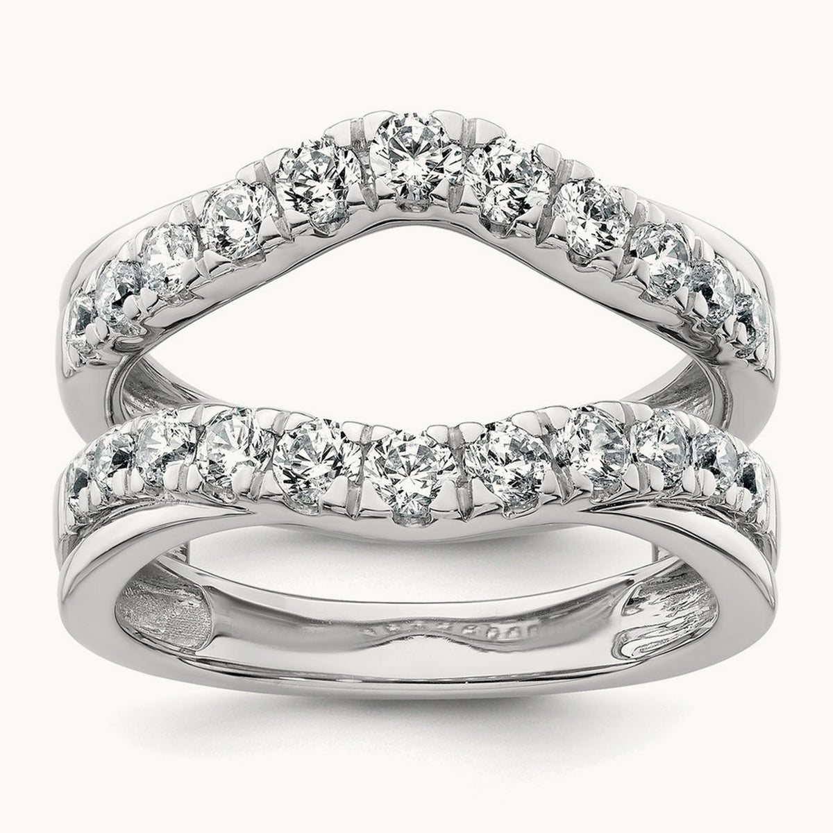 Ring Guard, 1.25 ct tw Lab-Grown Diamond — 14K White Gold