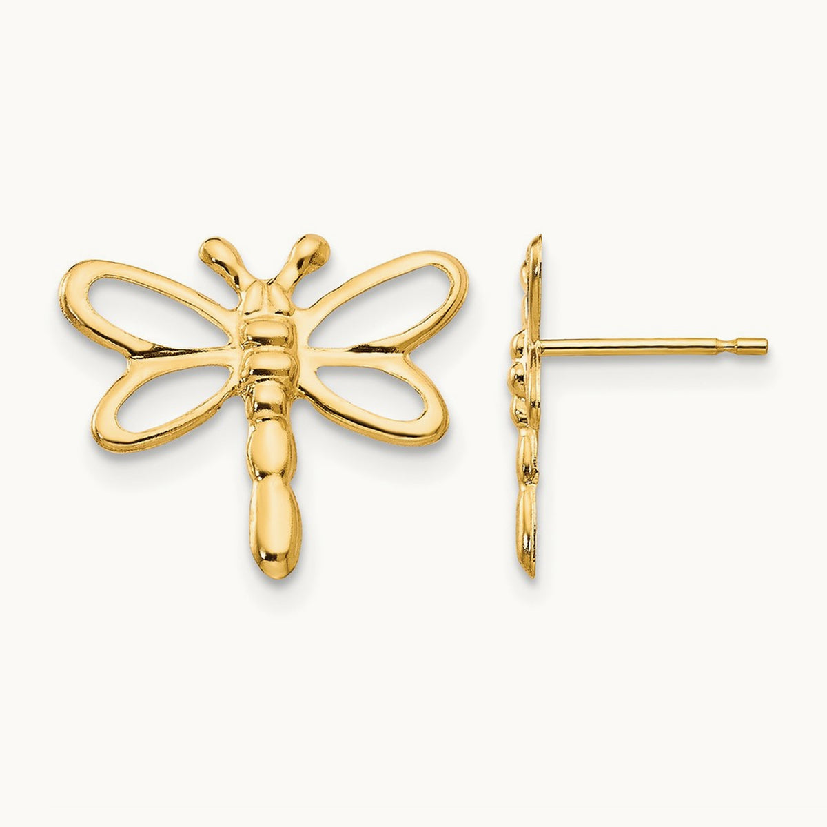 Dragonfly Post Earrings — 12mm