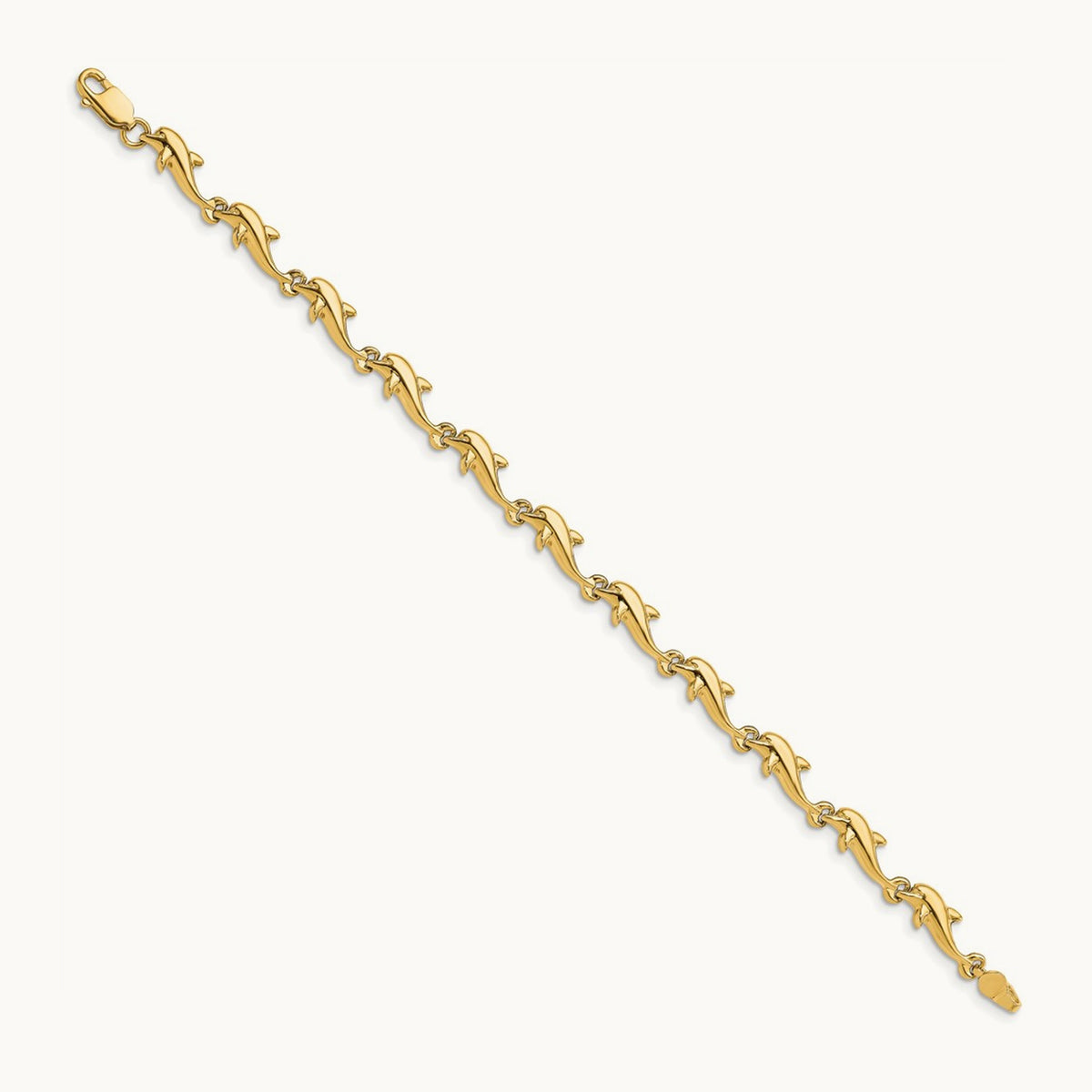 Dolphin Bracelet, 14K