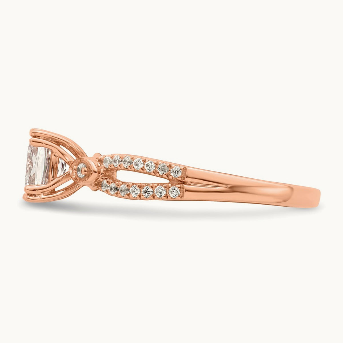 Cushion Semi-Mount Engagement Ring — 1 ct, 7