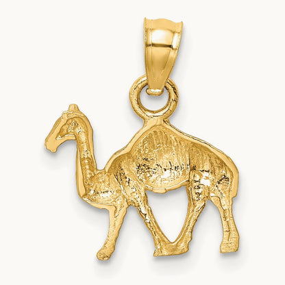 D/C Camel Pendant, 14K