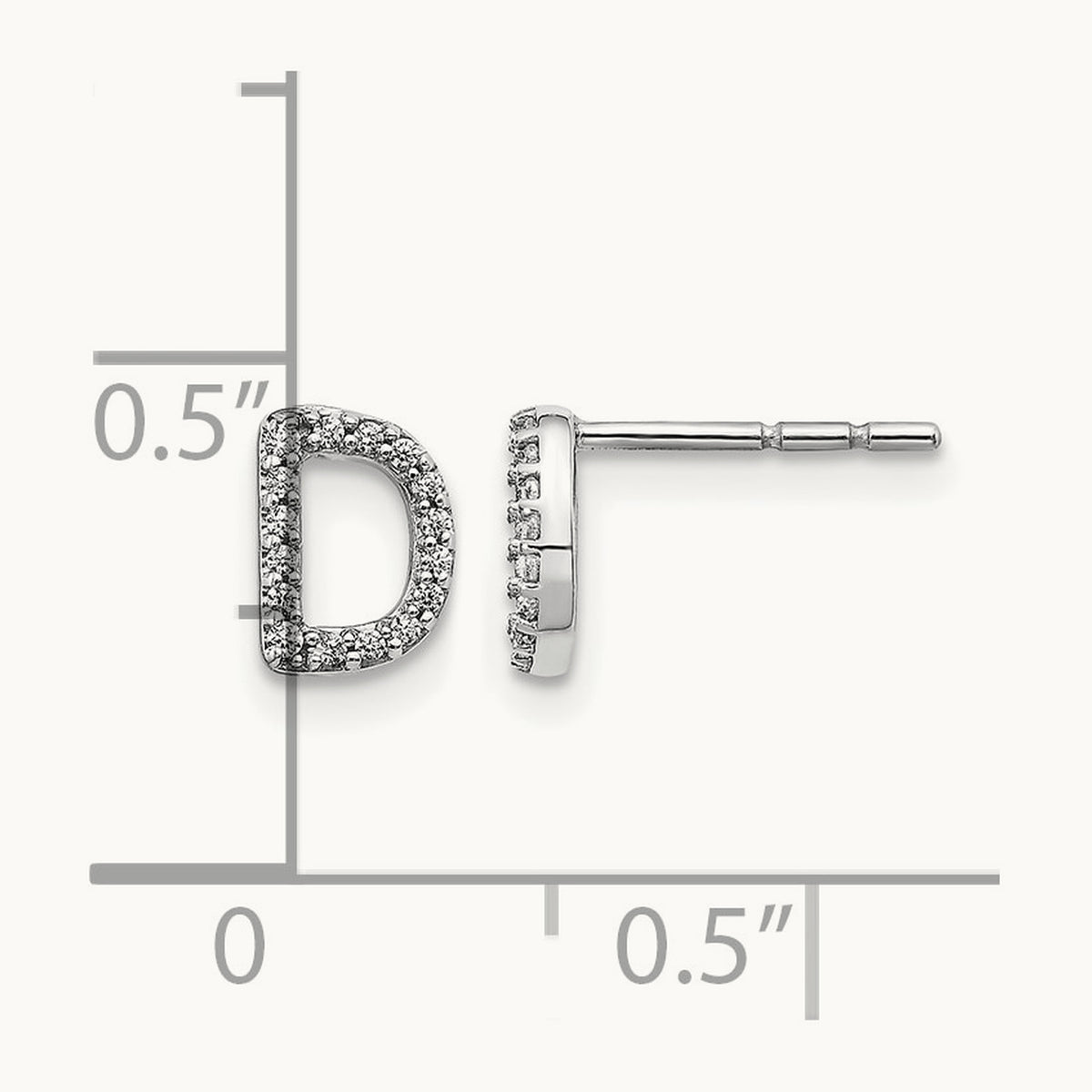Diamond Earrings — 7mm, D