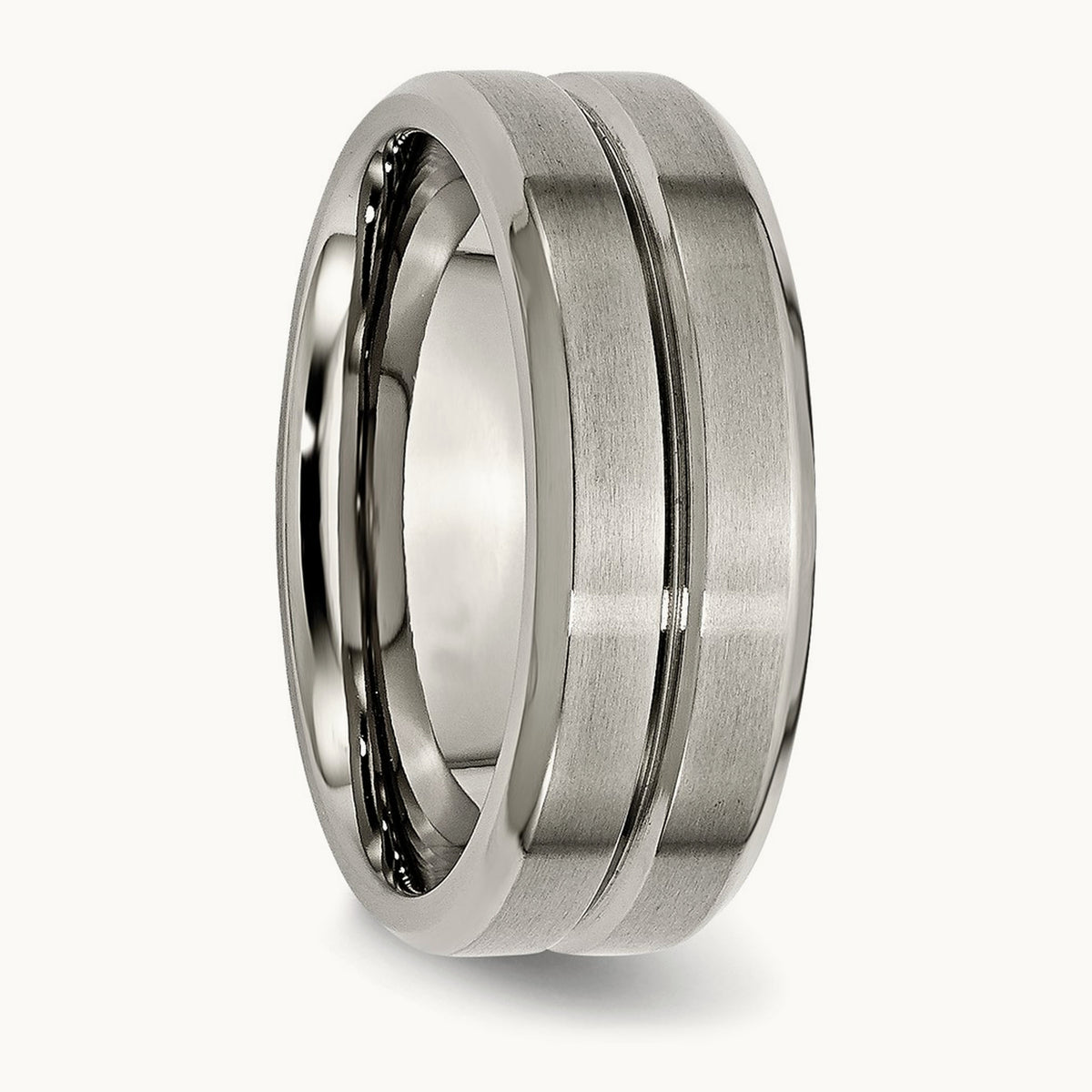 Brushed and Polished Grooved Beveled Edge Band — photo set
