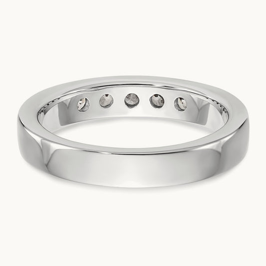 5-Stone Diamond Channel Band — 0.45 ct tw, 6