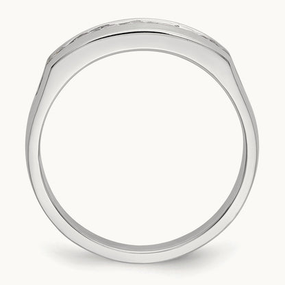 Diamond Men's Band, 14K White Gold