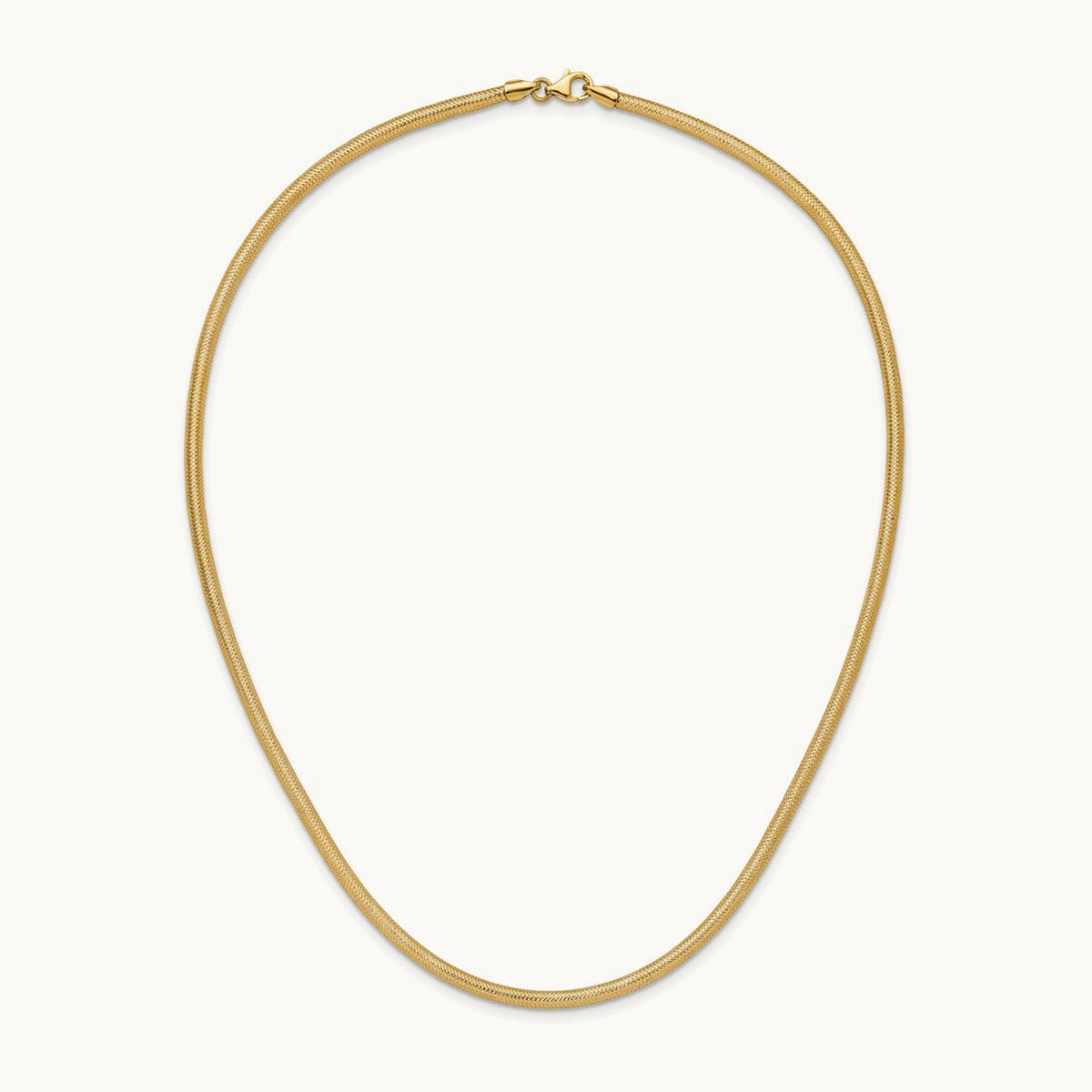 Stretch Mesh Necklace, 14K