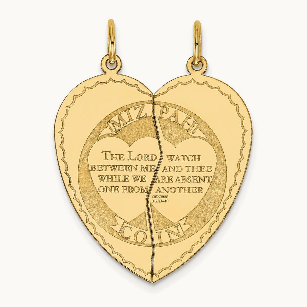 2-piece Mizpah Charm — photo set