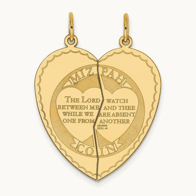 2-piece Mizpah Charm — photo set