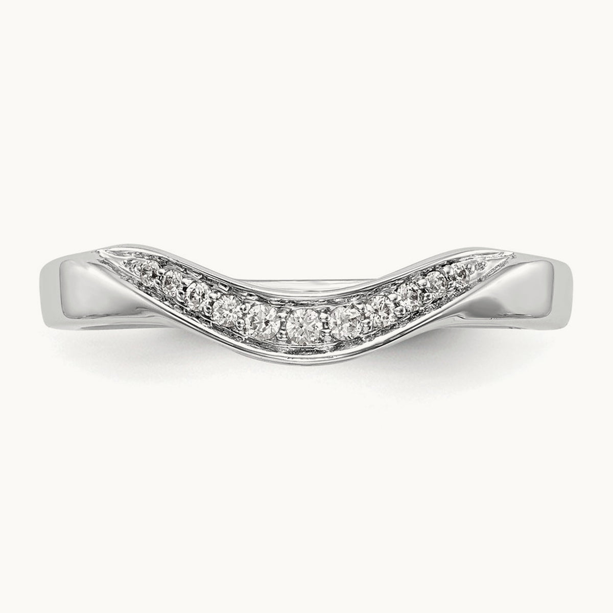 Diamond Band, 14K White Gold