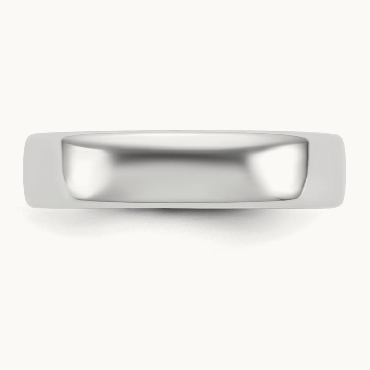 European Comfort Fit Band — 14K White Gold, 5mm