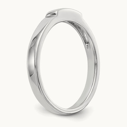 Wedding Band, 14K White Gold