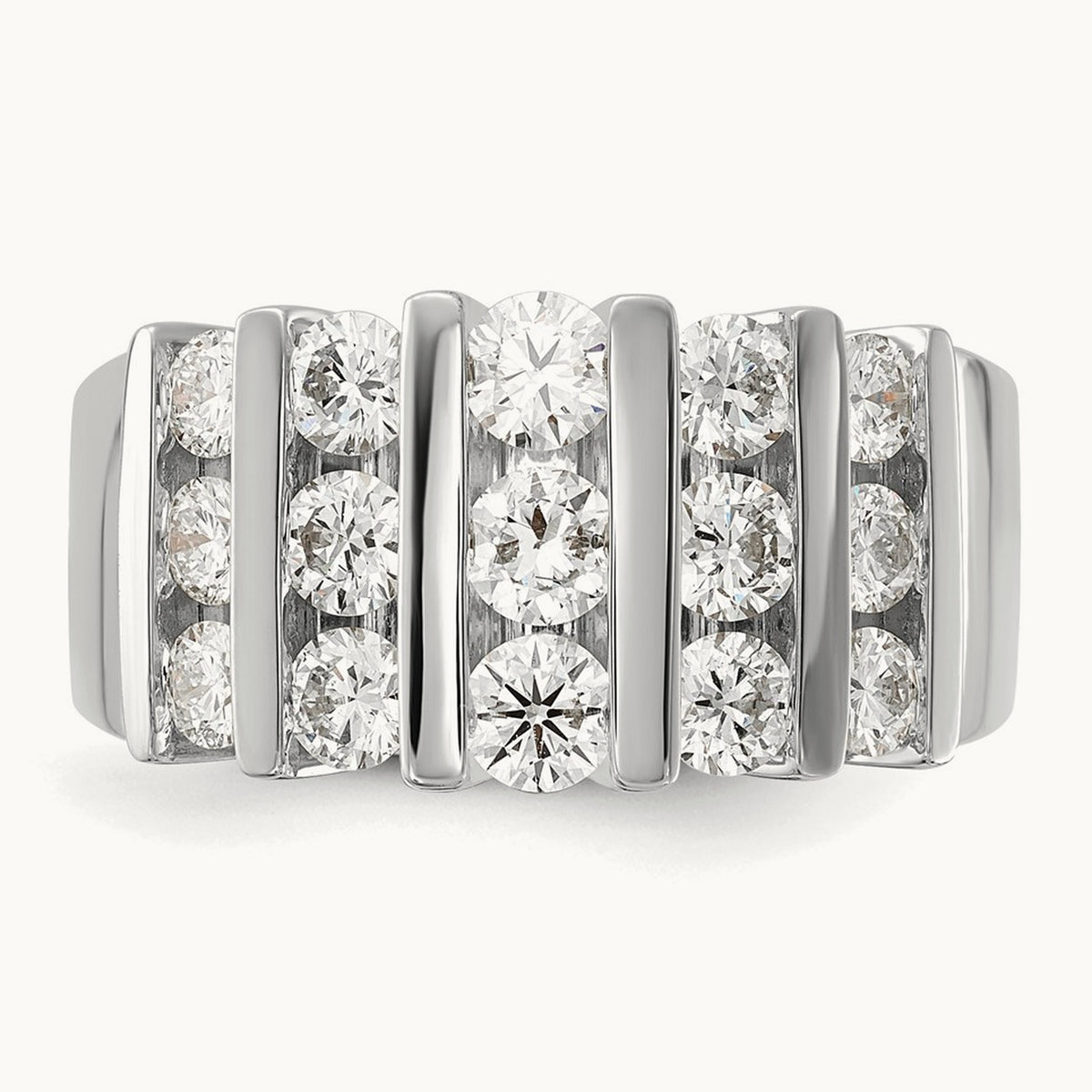 Fashion Band, 1.00-3.00 ct tw Lab-Grown Diamond — 1 1/2 ct, 14K White Gold
