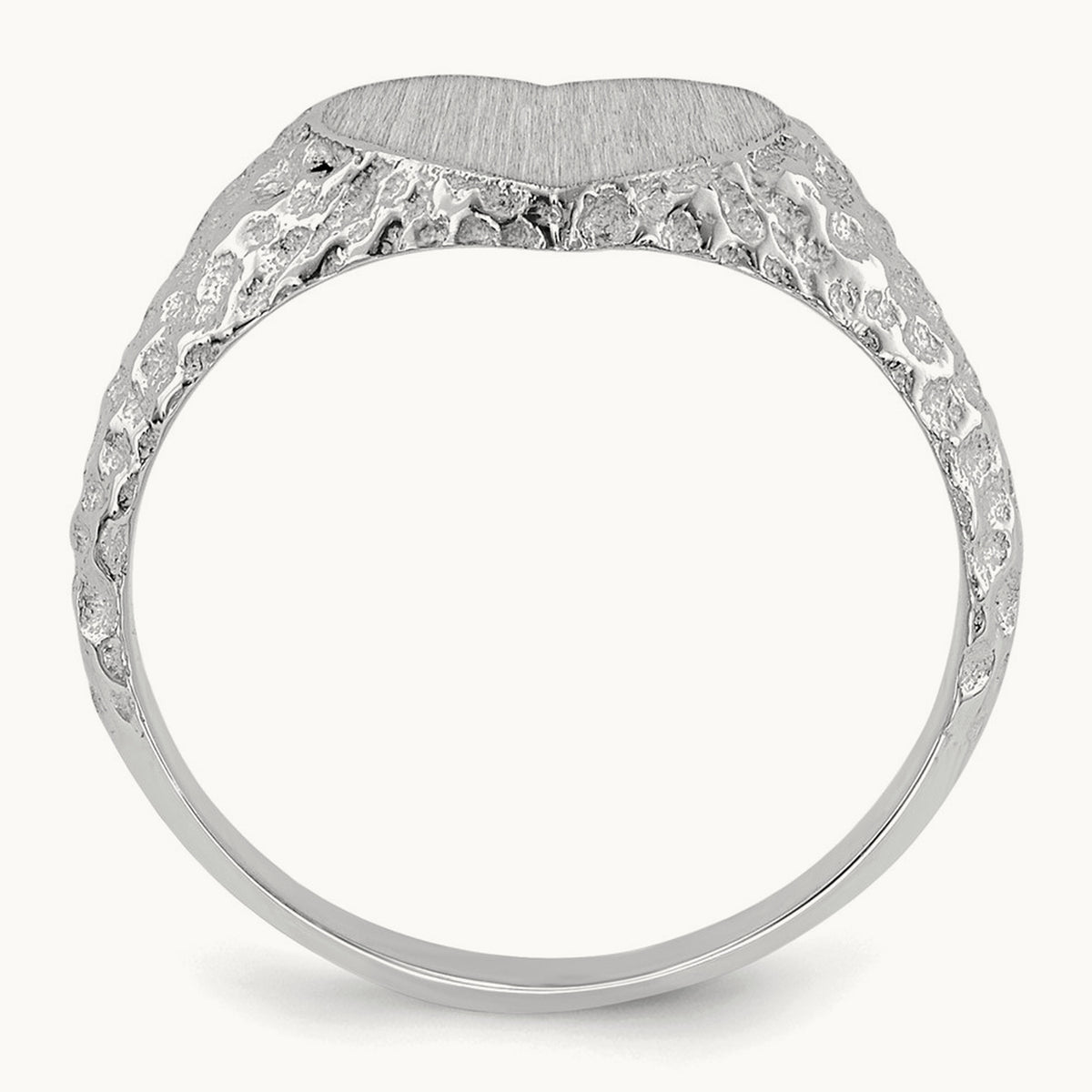 Open Back Heart Signet Ring — photo set