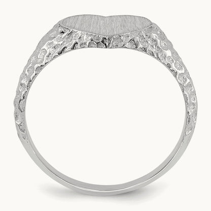Open Back Heart Signet Ring — photo set