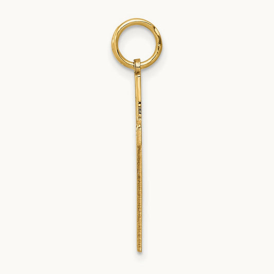Laser Designed Cross Pendant, 14K