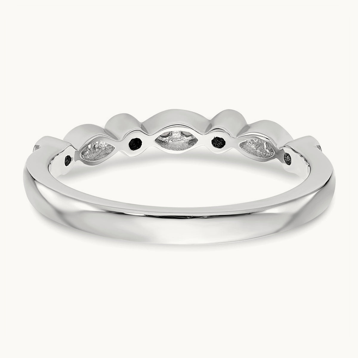 Diamond Wedding Band, 14K White Gold