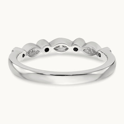 Diamond Wedding Band, 14K White Gold