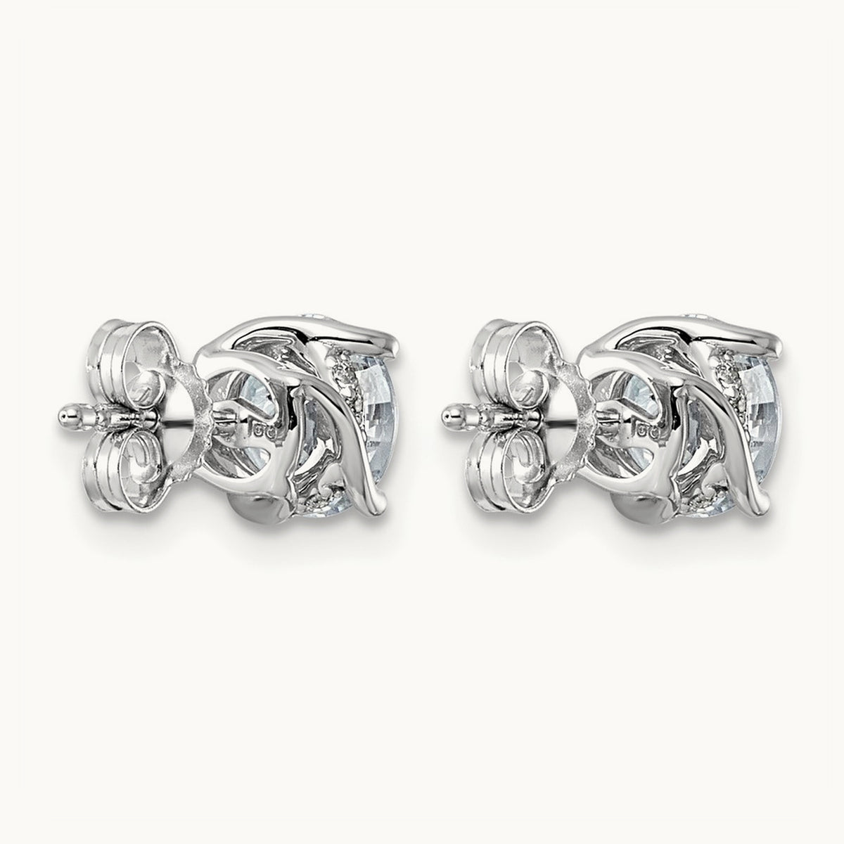 Round Center Twist Earrings, 2.00 ct tw Lab-Grown Diamond