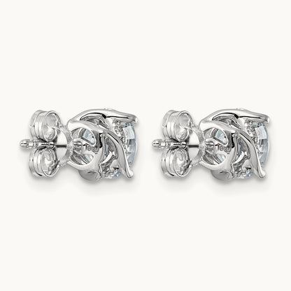 Round Center Twist Earrings, 2.00 ct tw Lab-Grown Diamond
