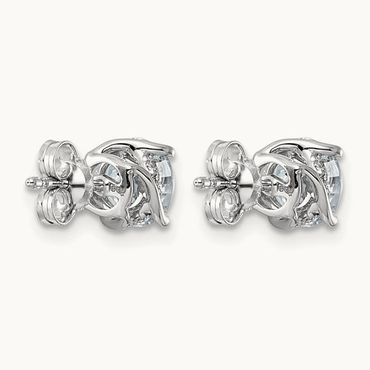 Round Center Twist Earrings, 2.00 ct tw Lab-Grown Diamond