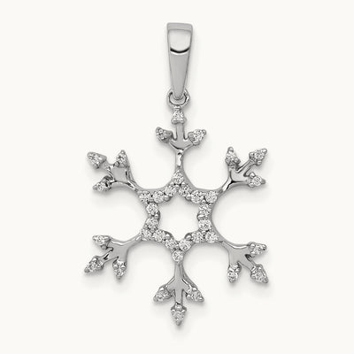 Diamond Snowflake Pendant — 19.3mm