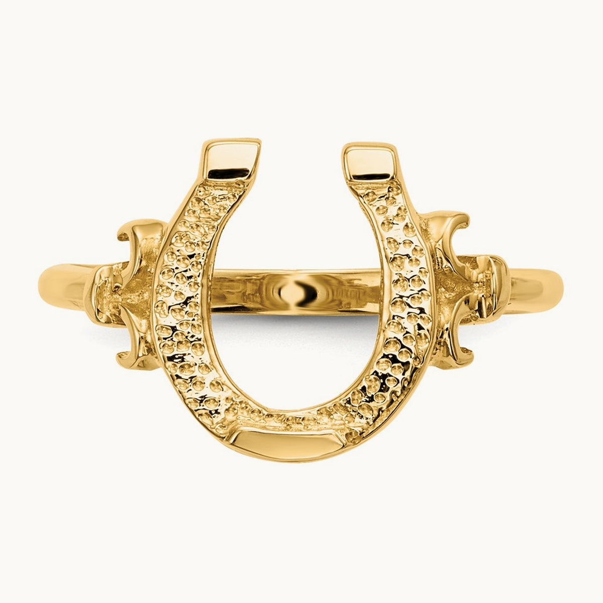 Polished Horseshoe Ring, 14K