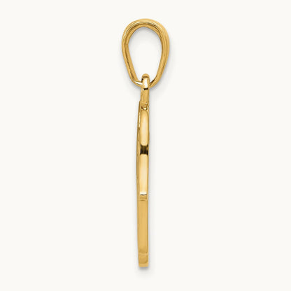 Jewish Hand of God w/Star of David Pendant, 14K