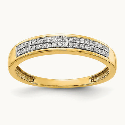 2-row Diamond Band, 14K