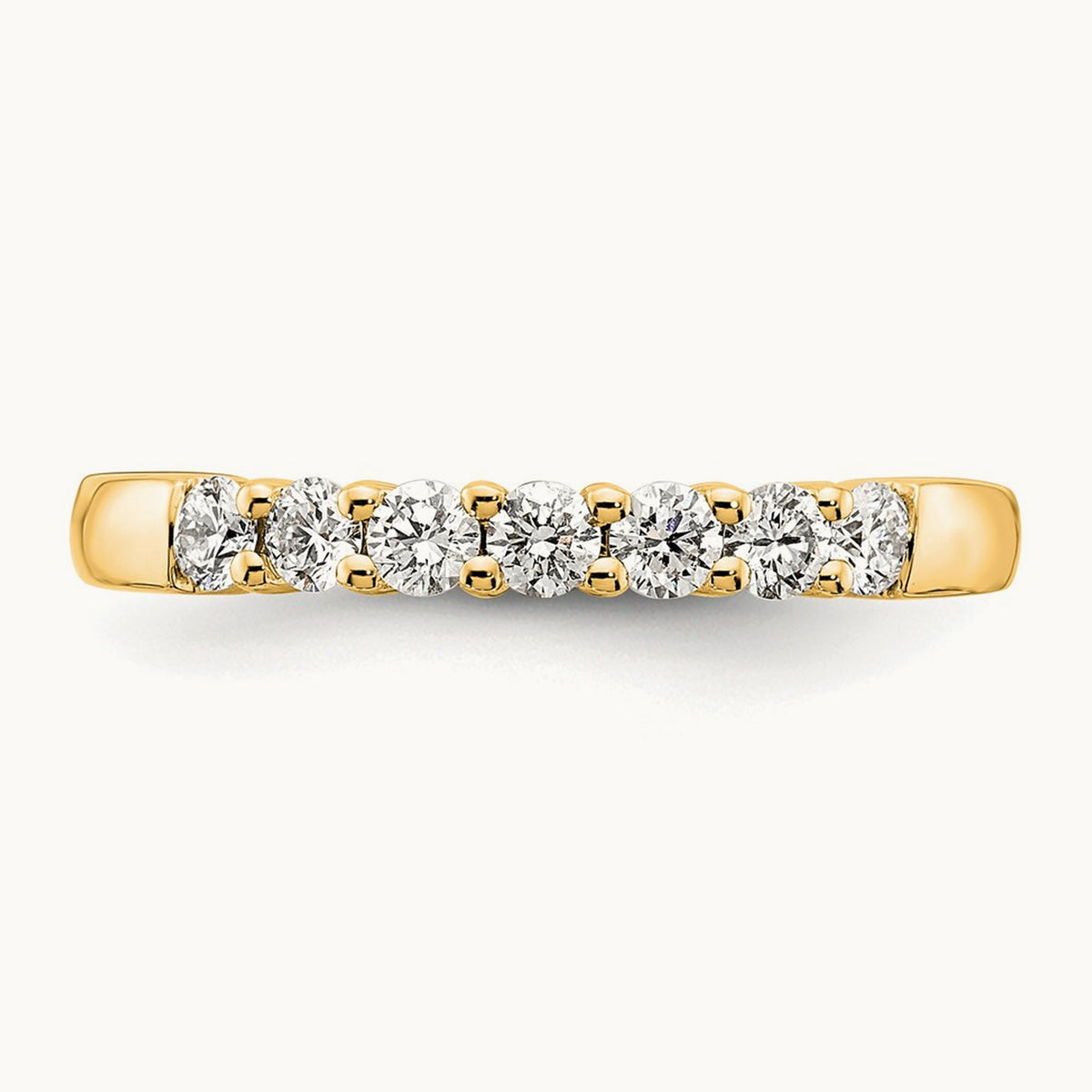7-Stone Diamond Band — 14K Yellow Gold, 0.455 ct, 7
