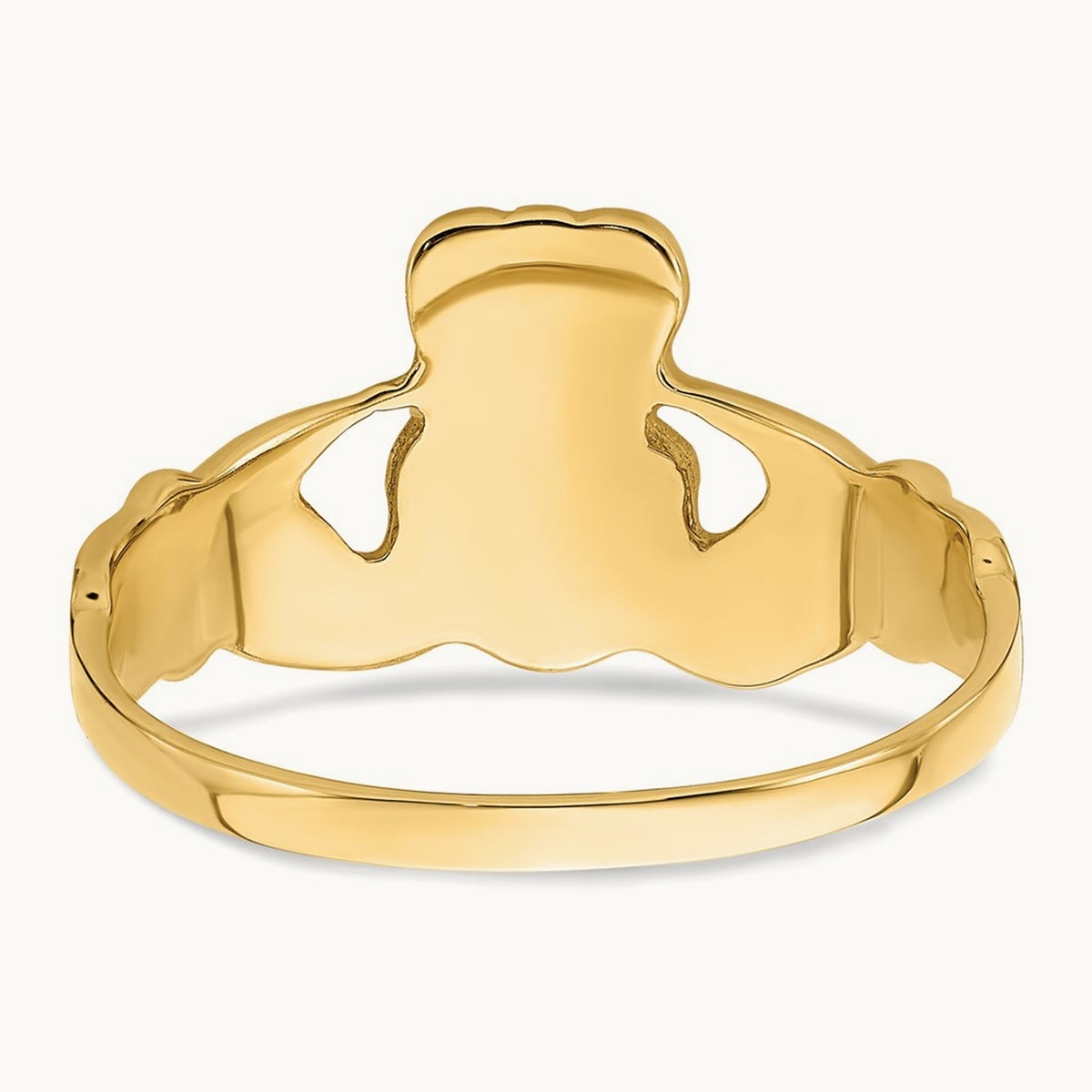 Men's Claddagh Ring, 14K
