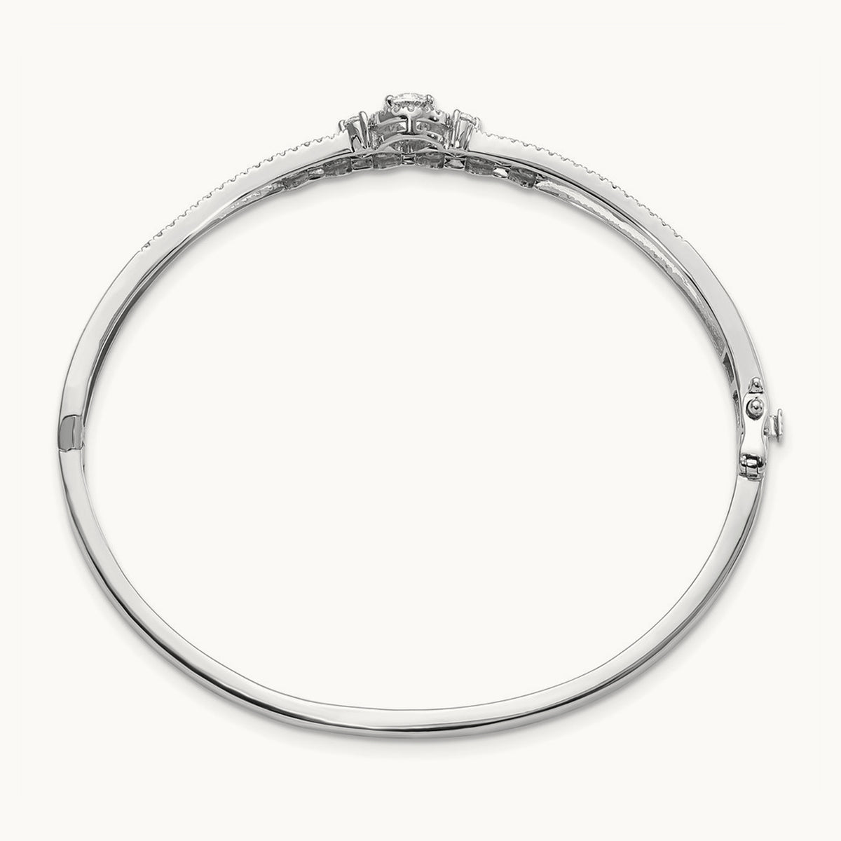 2 Strand Infinity & Round Bangle, 1.00 ct tw Lab-Grown Diamond